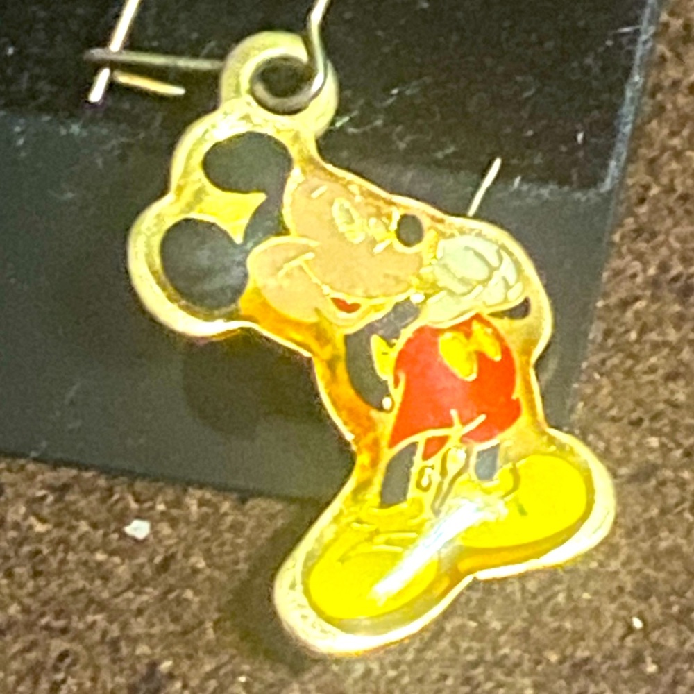 Vintage Disney Mickey Mouse Dangle Earrings - Picture 4 of 8